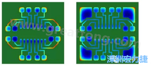 通過仿真，可以快速簡單地重新設(shè)計(jì)并計(jì)算不同圖形布局所得到的厚度均勻性-深圳宏力捷