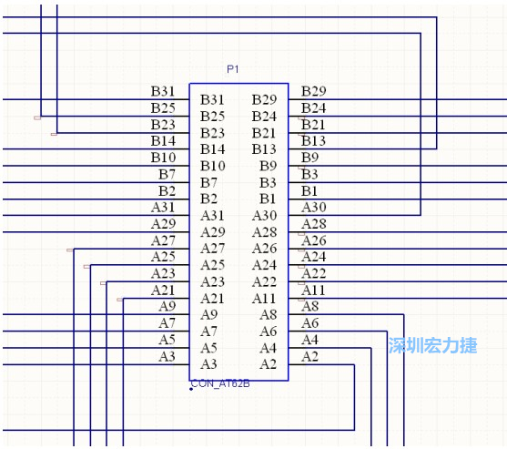 雙擊 1.SchDoc，文件可以被正常打開，下圖是其中的一部分：